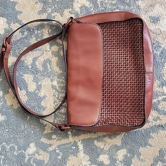 vintage Leather Crossbody Bag - Picture 1 of 9